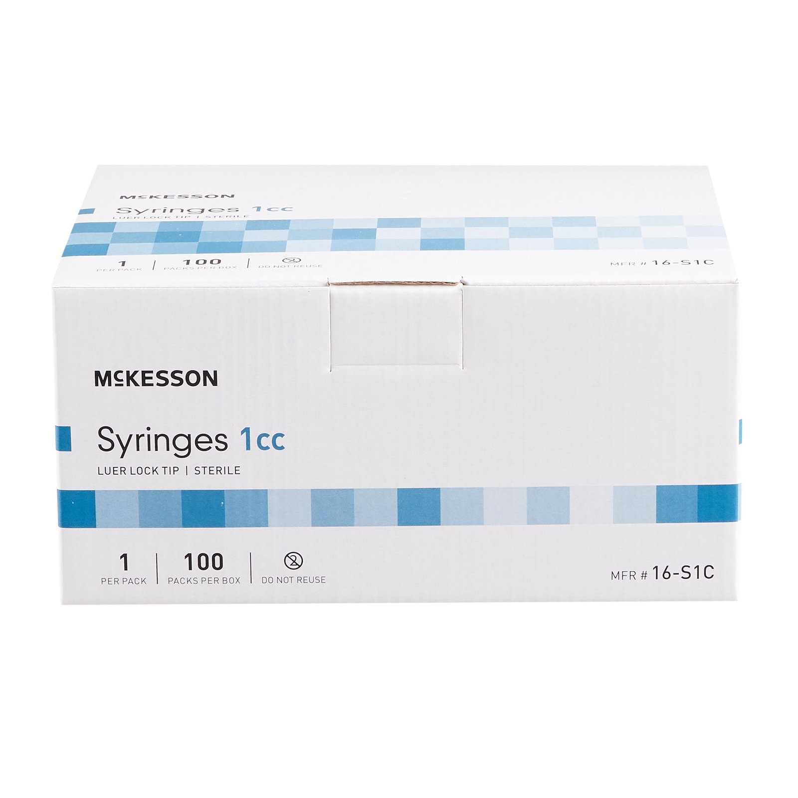 General Purpose Syringe McKesson 1 mL Luer Lock Tip Without Safety - 16-S1C - Pack of 50