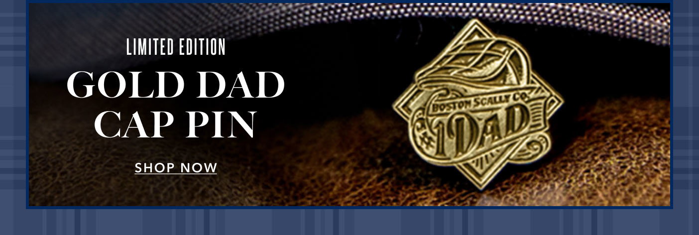 Limited Edition Gold Dad Cap Pin Shop Now