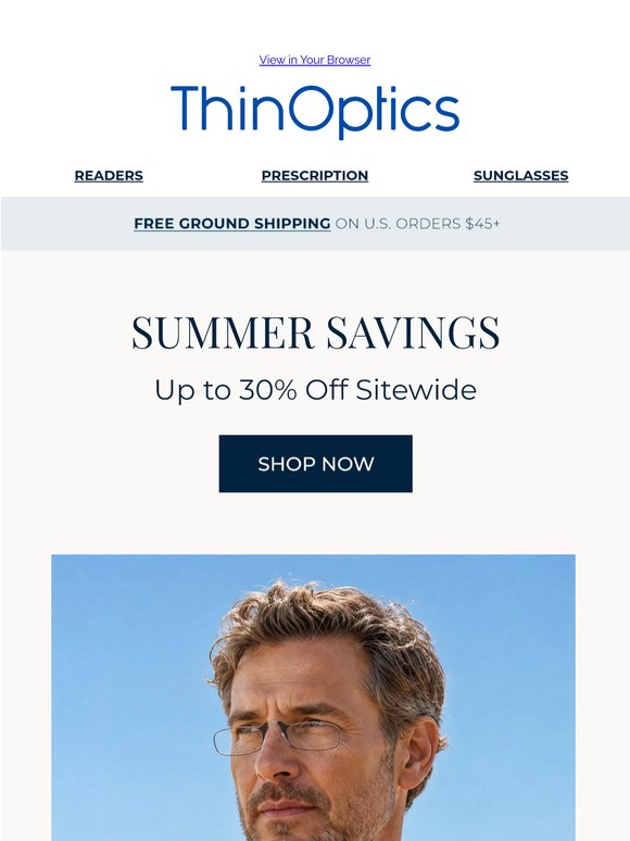 Summer Sale: Up to 30% Off Sitewide