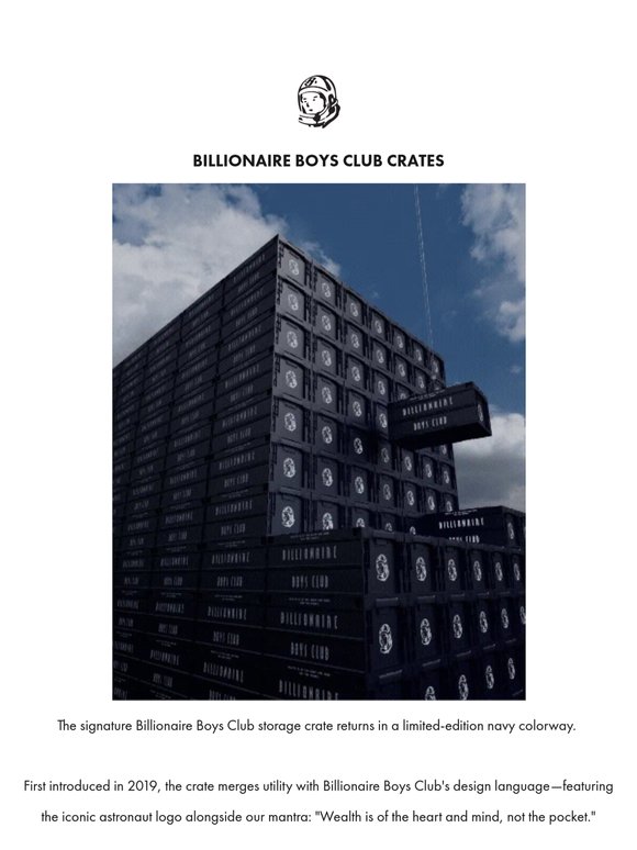 Billionaire Boys Club Crate Returns