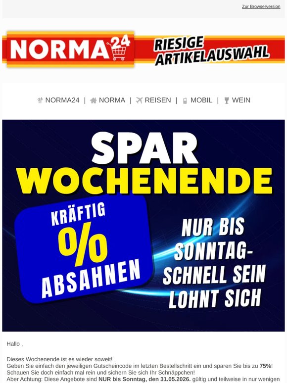 Bis zu 75% sparen | Unsere Angebote bis 31.05. 📢🤩