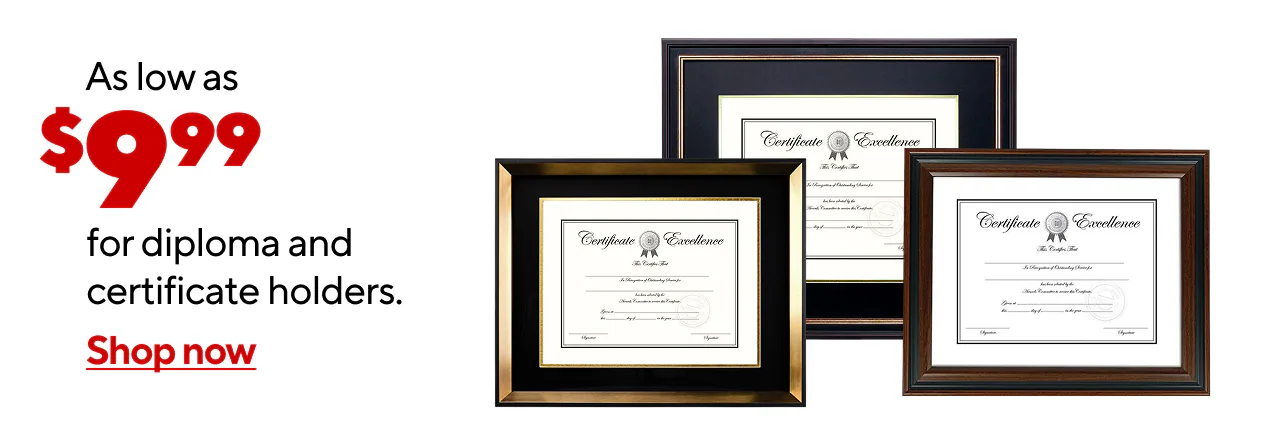 Frame Your Milestone – Diploma & Certificate Frames from $9.99!