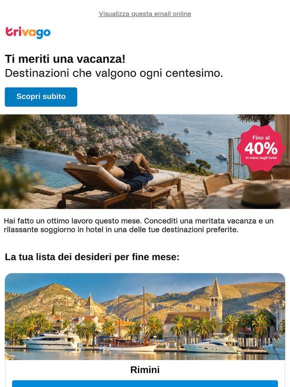 Meriti una vacanza 🤩