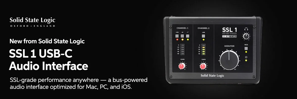 New from Solid State Logic: SSL 1 USB-C Audio Interface