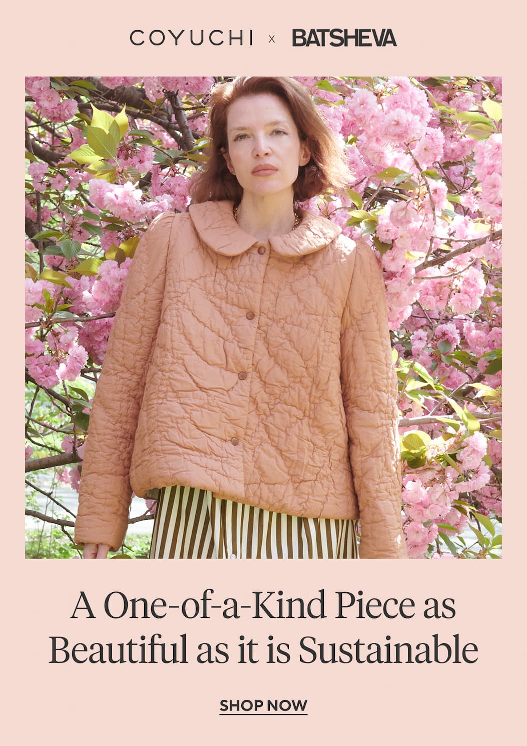 Coyuchi x Batsheva A One-of-a-Kind Piece as Beautiful as it is Sustainable Shop Now >