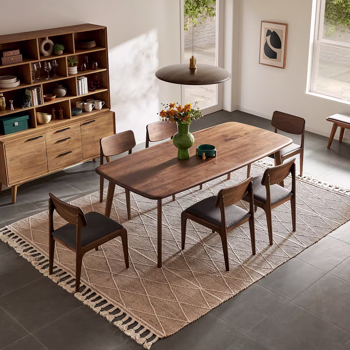 Image of Vincent Dining Table, Walnut
