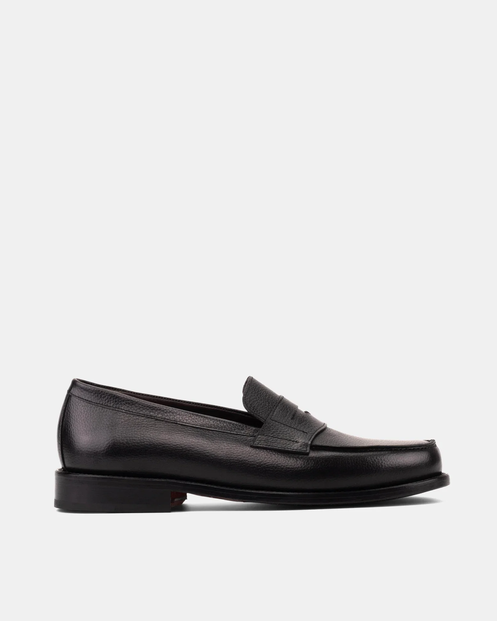 Image of Henry Black Grain Penny Loafer - 144