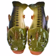 River's Edge Bass Fish Sandals for Men - Green