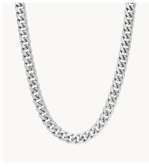 22" Miami Cuban Link Chain in 14k White Gold (6 mm)