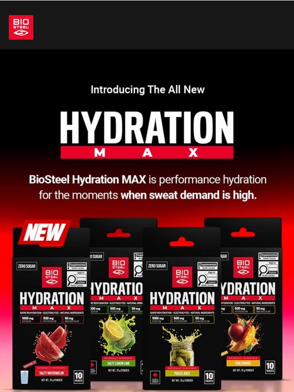 New Hydration MAX is here