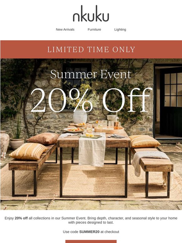 20% Off All Collections