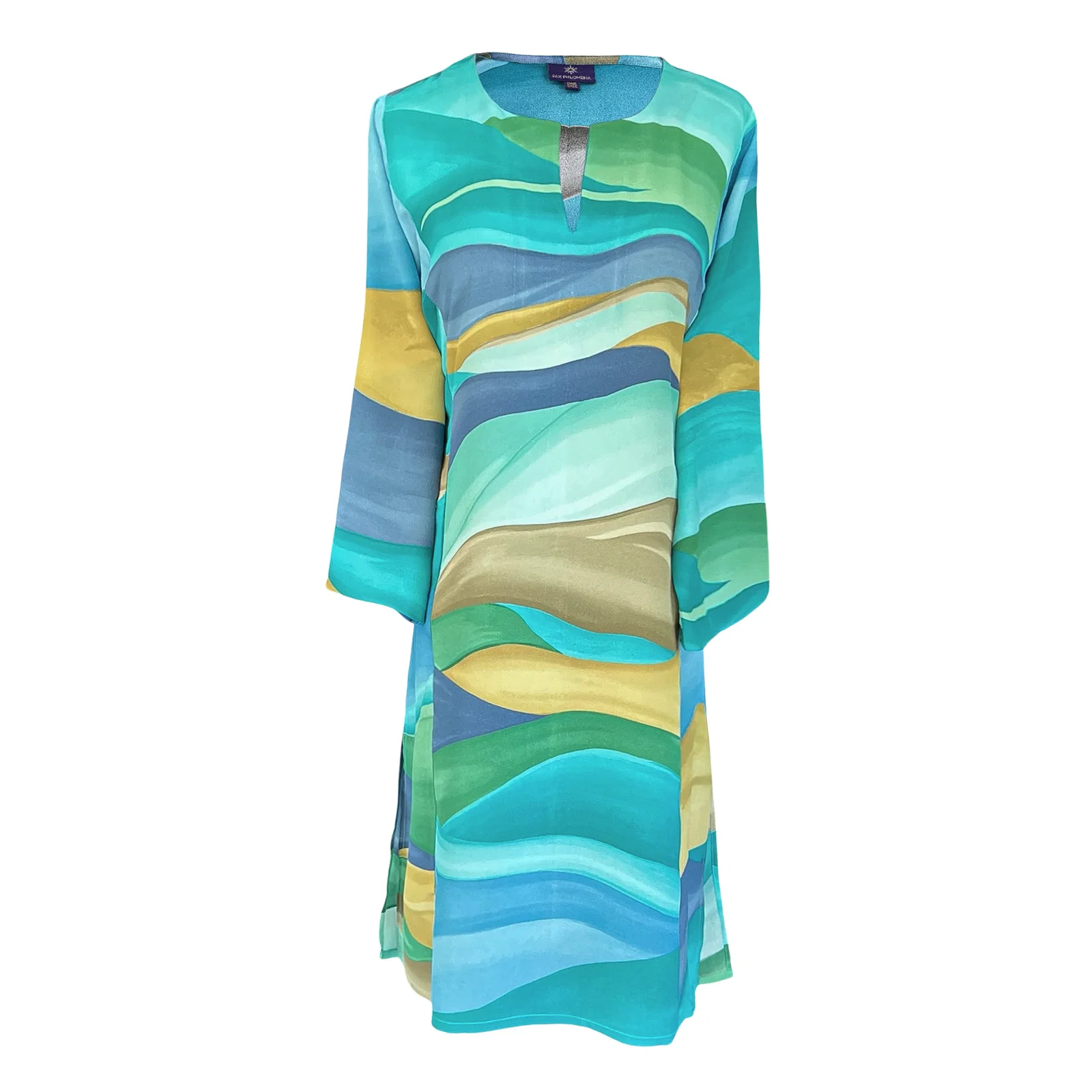 Image of Georgia Italian Silk Tunic On Back Order 1 week