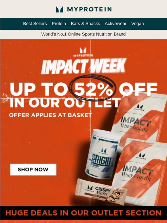 The outlet sale is back 🚚💨 Stock up for less!