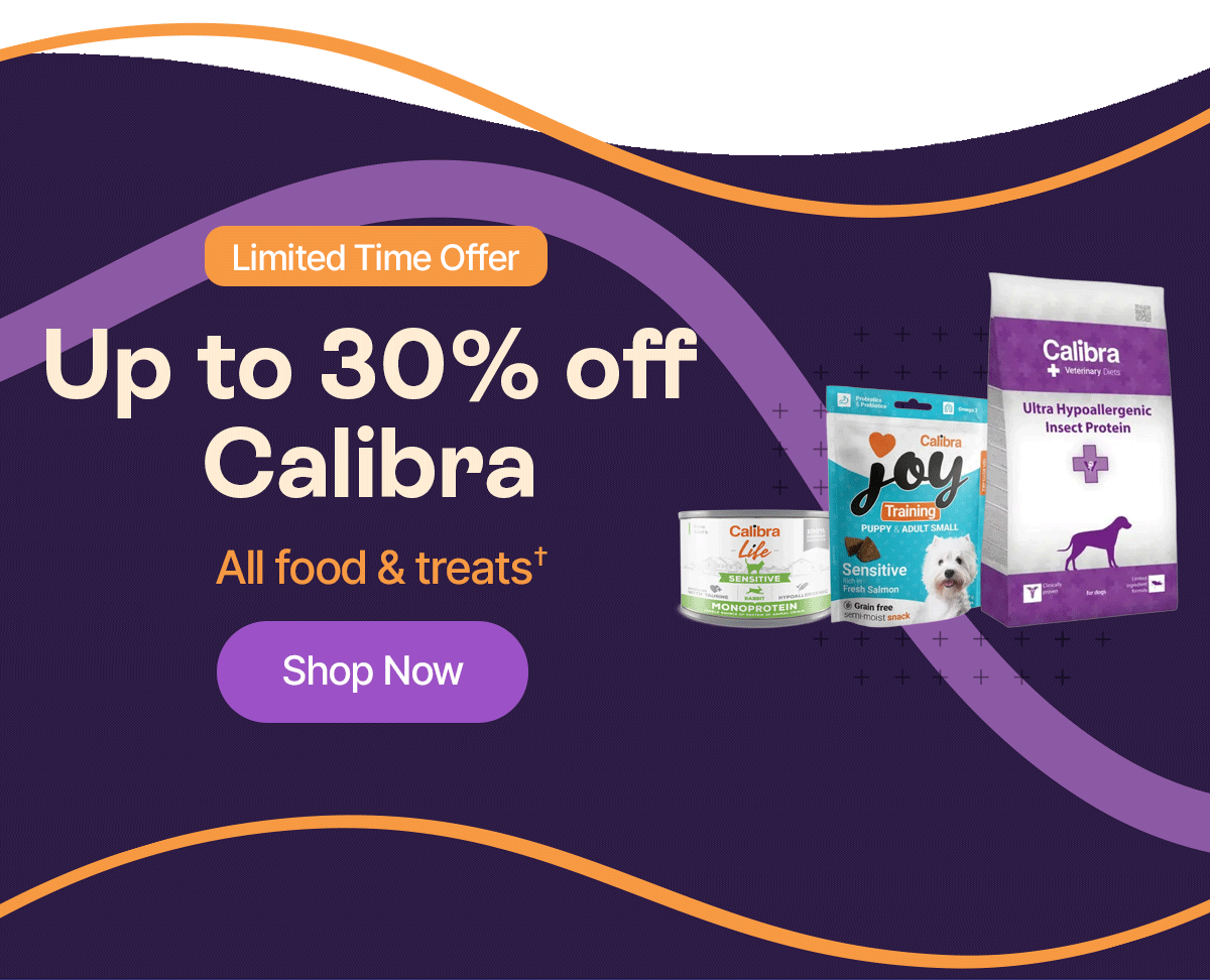 30% off all Calibra food and treats