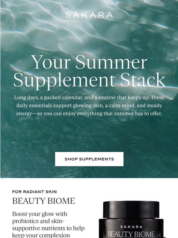Your Summer Supplement Stack
