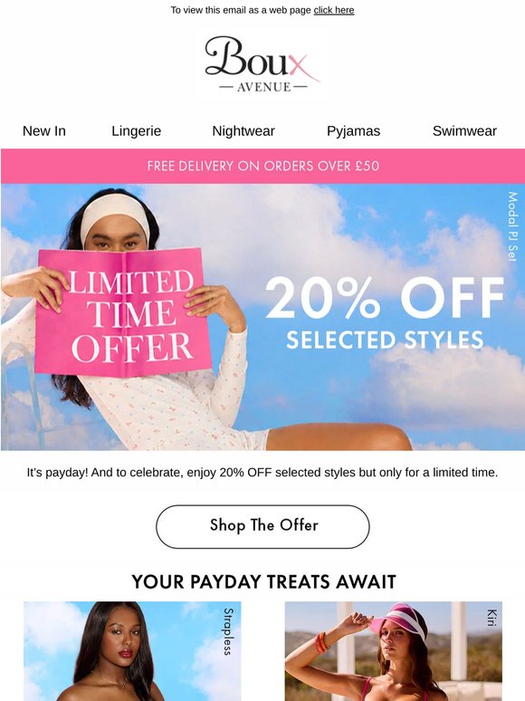 Celebrate payday with something special