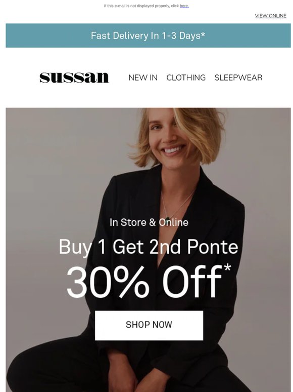 Buy 1 Get The 2nd 30% Off Ponte Styles
