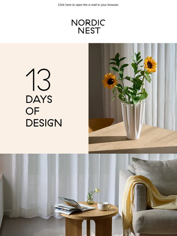 The final weekend of our celebration of design