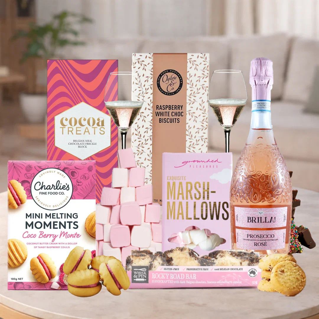 Image of Sparkling Rose Birthday Hamper For Her