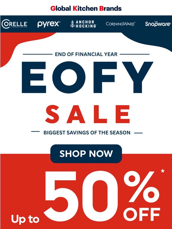 🛍️EOFY Sale Is Here — Save Up to 50% 🛍️