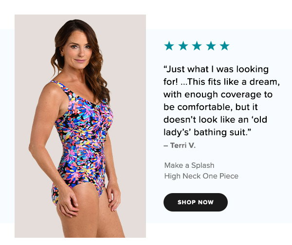 Make A Splash High Neck One Piece