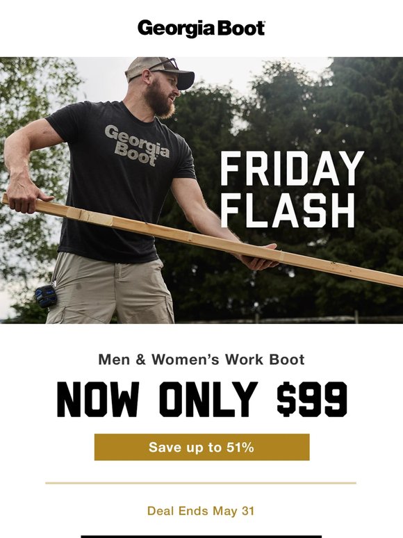 Friday Flash Sale — $99 Waterproof Boots for Men & Women
