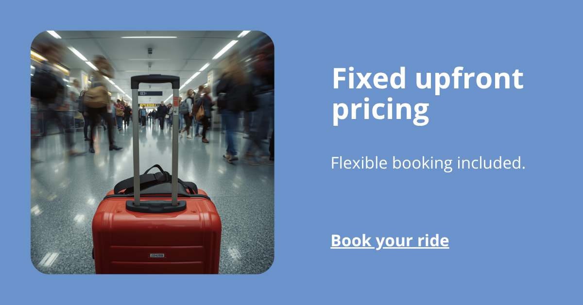 image of suitcase and text encouraging the user to check their price