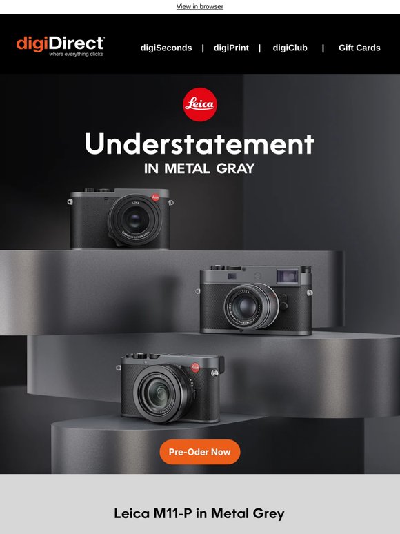Leica: Understatement in Metal Grey