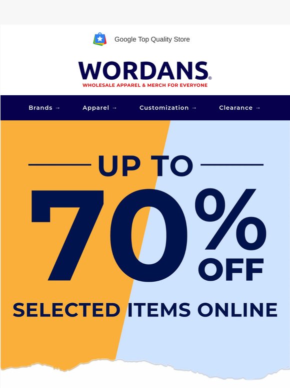 SITE-WIDE SALE up to 70% off + offers inside