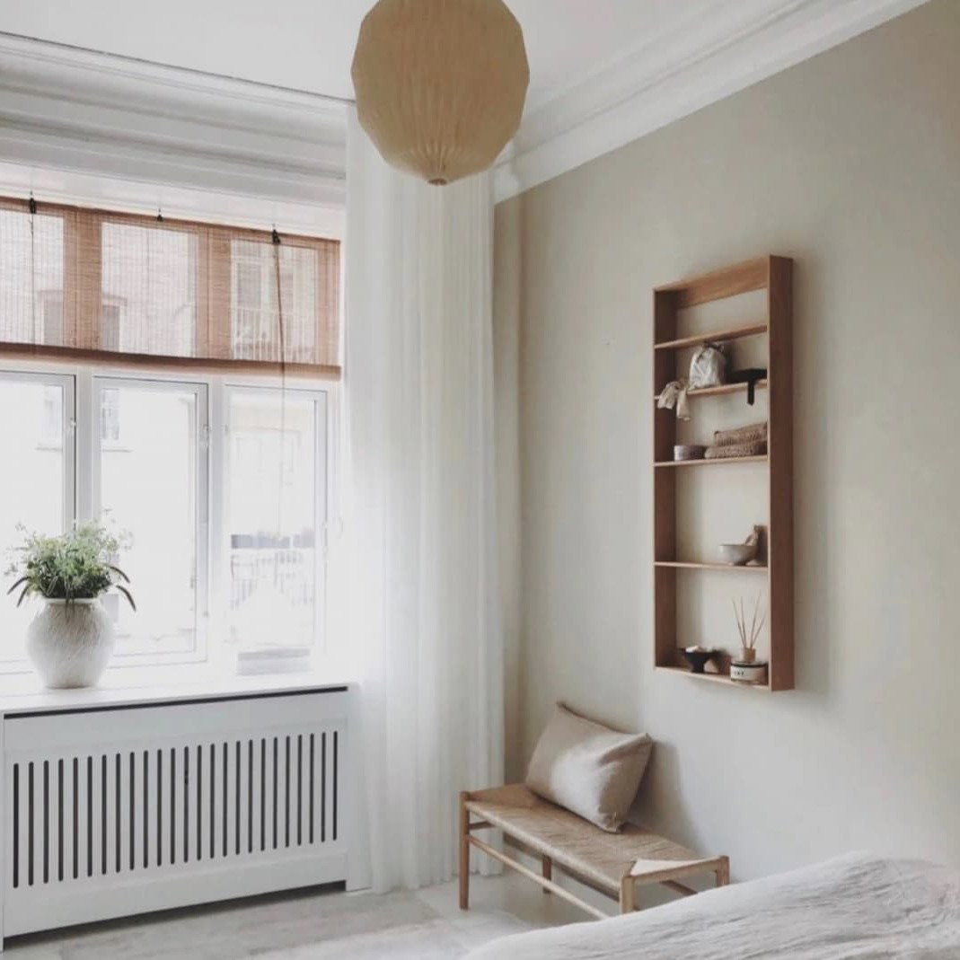 Five Square shelf skinny wall shelf