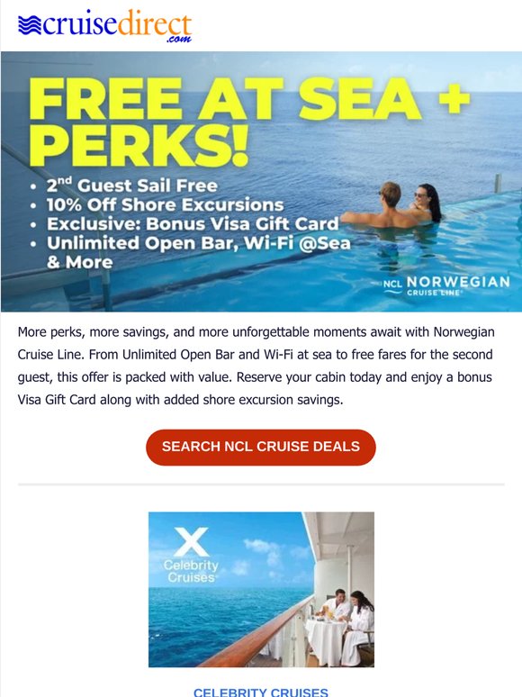 Norwegian Cruise Line Deals from $50/Night