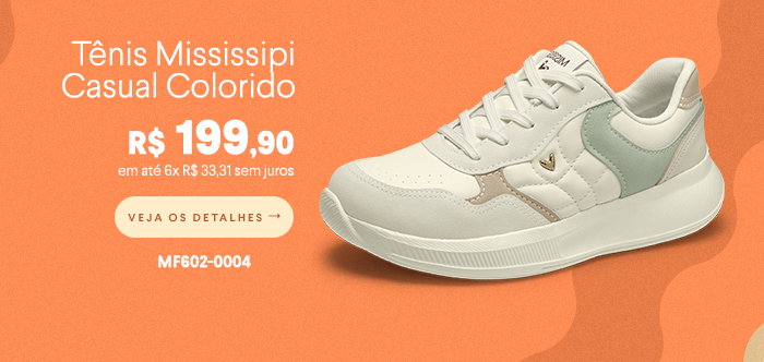 Tênis Mississipi Casual Colorido