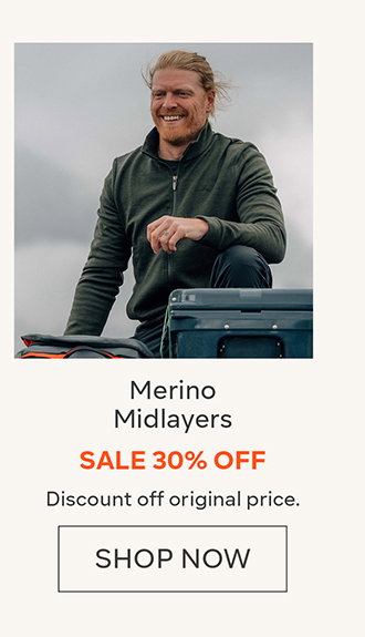 30% off Merino Midlayers