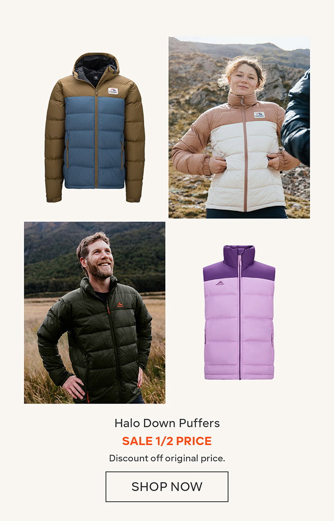 1/2 Price Halo Down Puffers