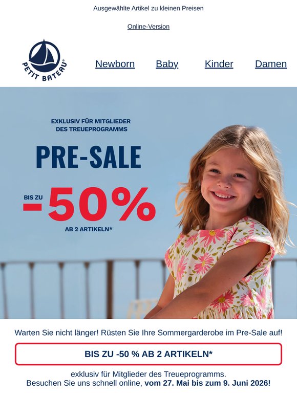 Ihre Lieblingsteile für bis zu -50 % ab 2 Artikeln