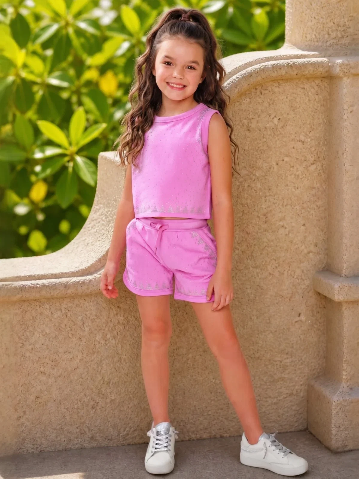 Image of Sweet Sparkle Pink Tank Top and Short Set