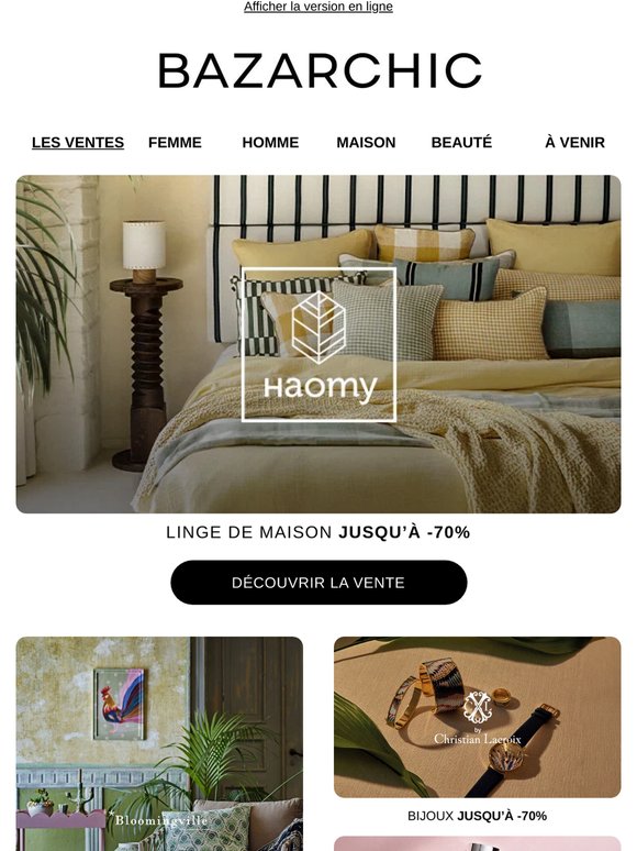 Haomy, Red Legend, Bloomingville... Votre rendez-vous quotidien