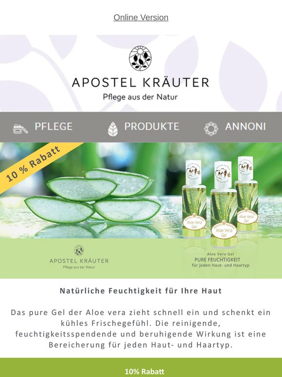 💧 Aloe vera Gel - unser Sommerlieblingsprodukt