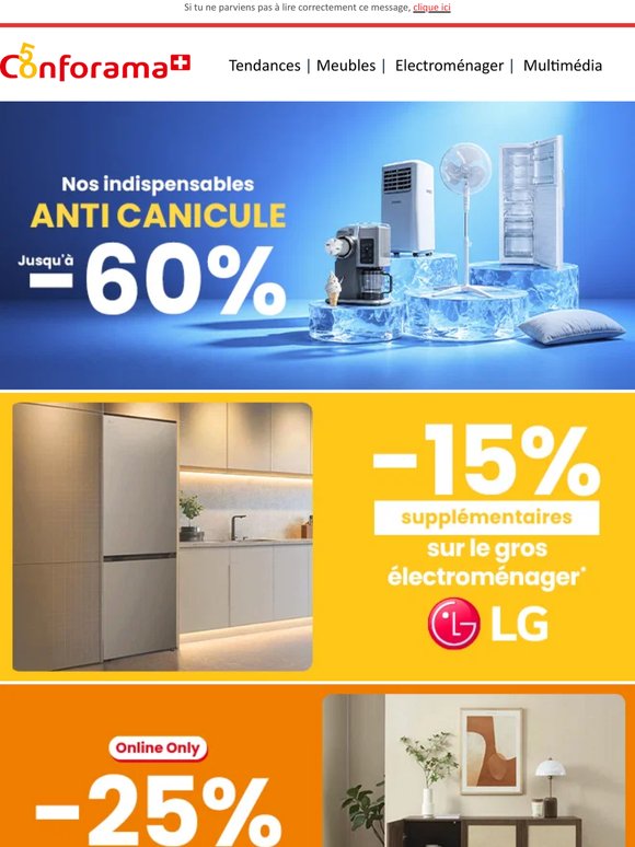 ❄️ Anti canicule : jusqu'à -60% sur une sélection de produits