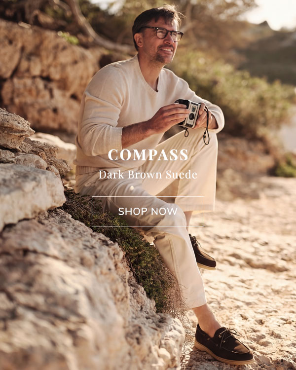 Compass Dark Brown Suede | Shop Now