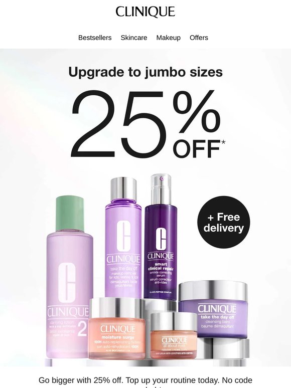 Your jumbo favourites, now 25% off