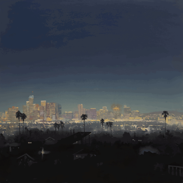 painting of a cityscape