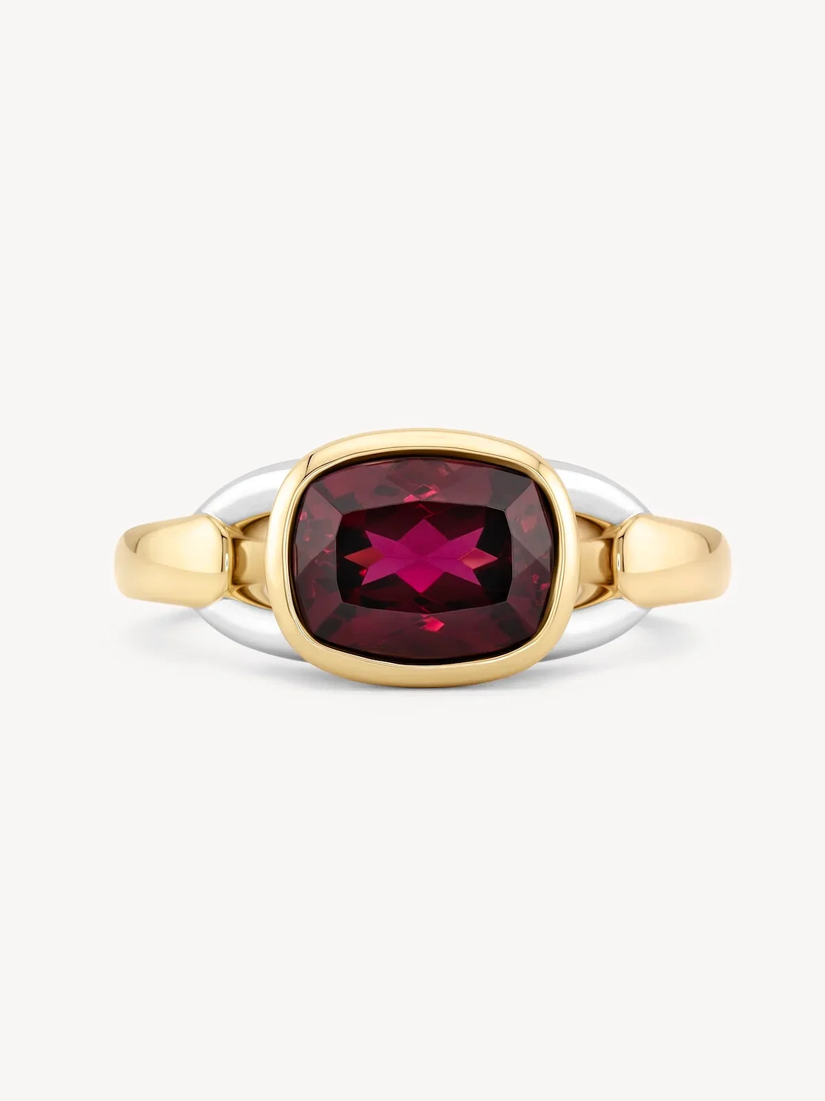 Image of Cushion-Cut Buckle Ring