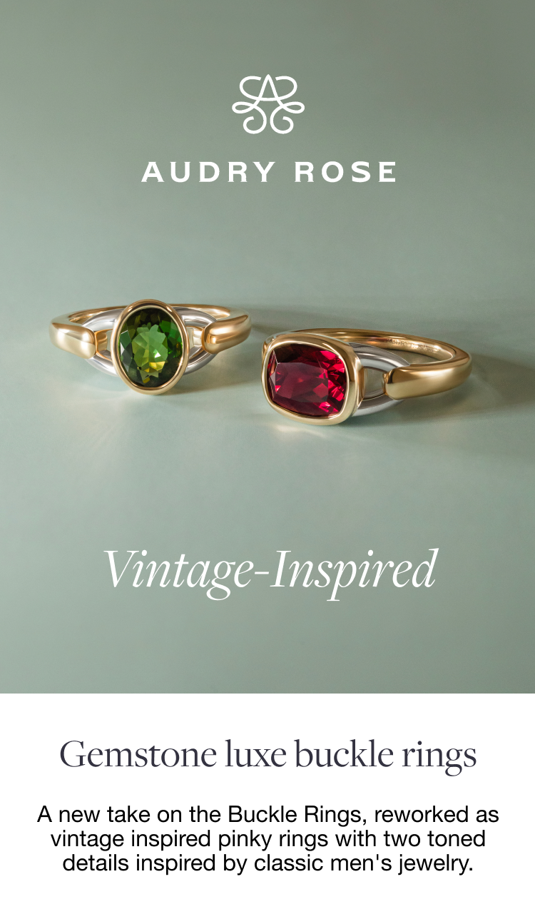 Gemstone Luxe Buckle Rings