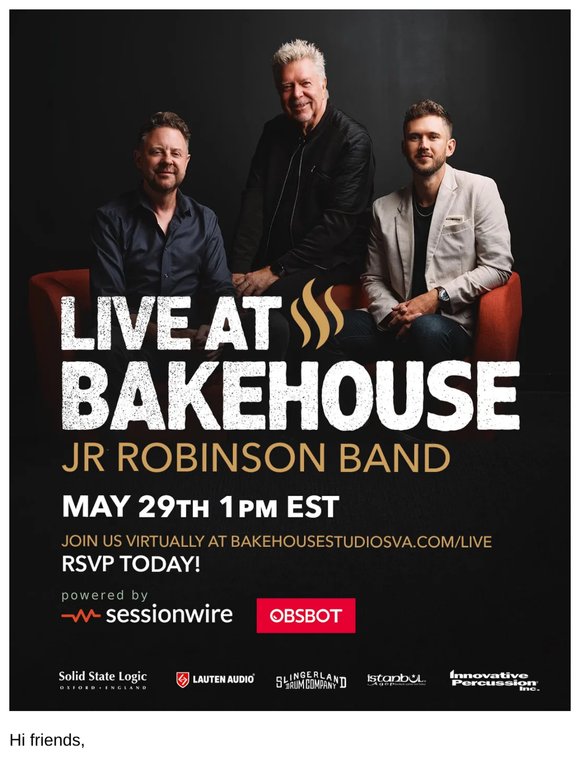 Day of JR Robinson Band Live at Bakehouse — Shot by OBSBOT