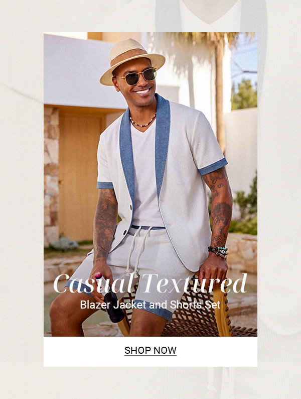casual-textured-short-sleeve-blazer-jacket-and-shorts-set