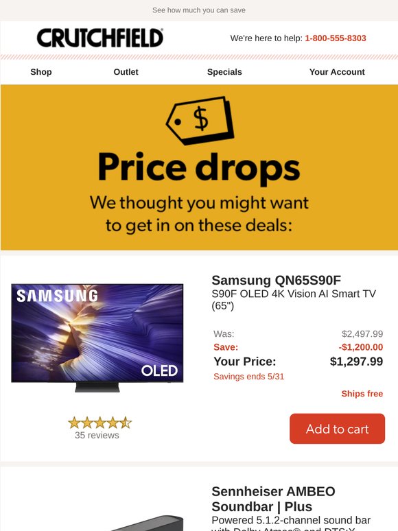 Price Drops: we thought you'd want a heads-up on these deals