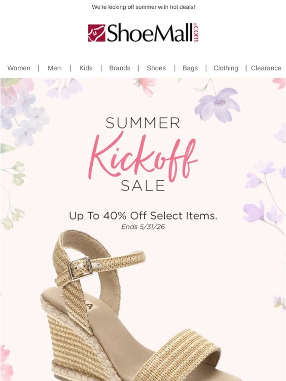 Soak up the sun 😎 Up to 40% off sandals