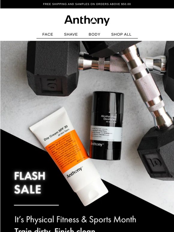 30% off Workout Essentials 🏋️‍♂‍ Train hard. Clean up right.