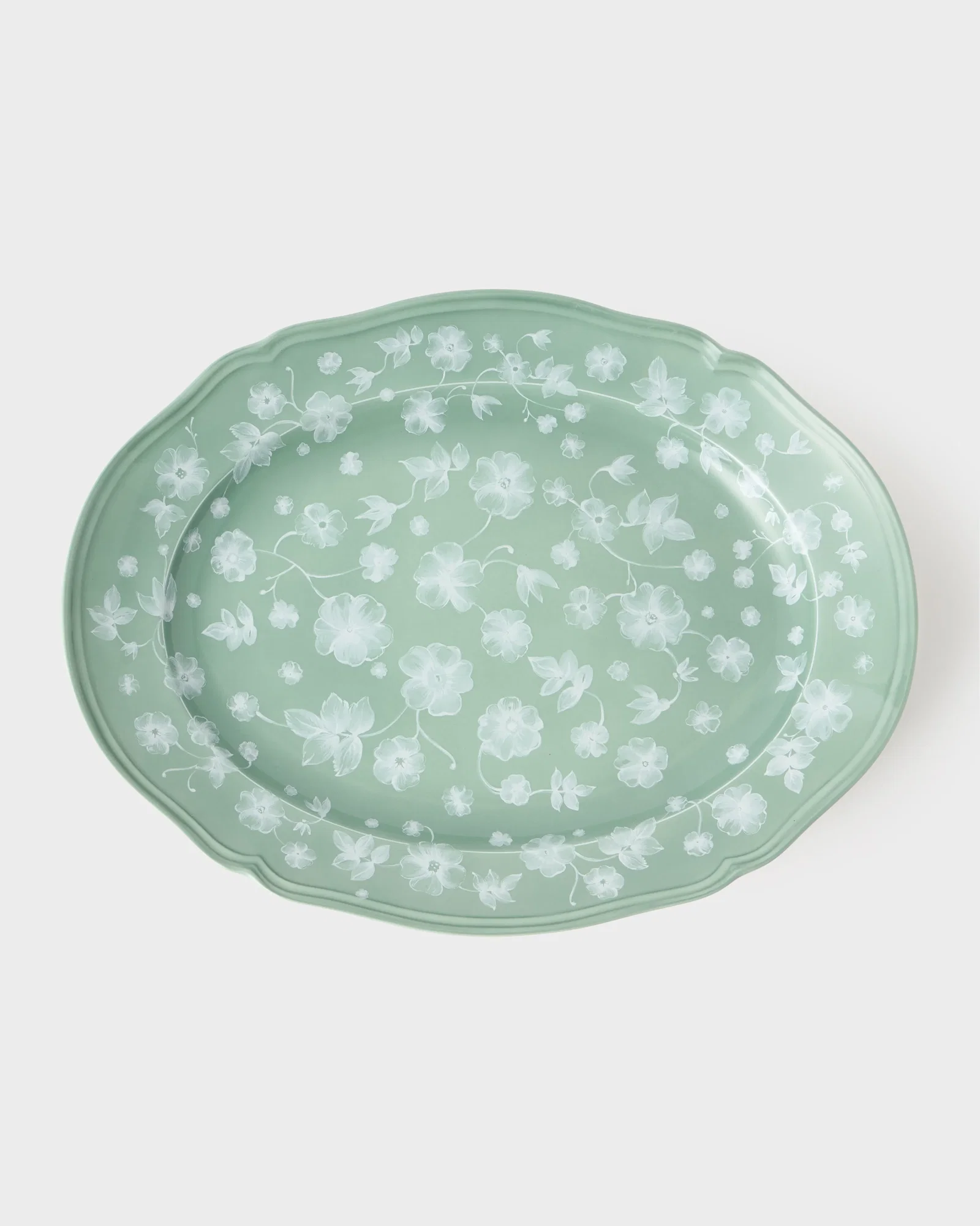 Image of Floral Serving Plate 